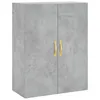 Image de Armoire murale gris béton 69,5x34x90 cm