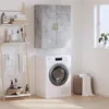 Image de Armoire murale gris béton 69,5x34x90 cm