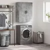 Image de vidaXL Armoire Murale, Placard Suspendu avec Rangement, Meuble Flottant de Salon Bureau Chambre, Moderne, Gris Béton Bois d'Ingénierie 828432