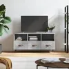 Image de Meuble TV gris béton 102x36x50 cm bois d ingénierie