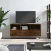 Image de Meuble TV chêne marron 102x36x50 cm bois d ingénierie