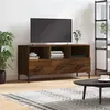 Image de vidaXL Meuble TV chêne marron 102x36x50 cm bois d'ingénierie829043