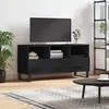 Image de Meuble TV noir 102x36x50 cm bois d ingénierie