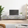 Image de Meuble TV gris béton 150x36x30 cm bois d ingénierie
