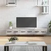 Image de Meuble TV gris béton 150x36x30 cm bois d ingénierie