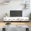 Image de Meuble TV blanc 150x36x30 cm bois d ingénierie