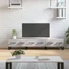 Image de Meuble TV gris béton 150x36x30 cm bois d ingénierie