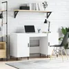 Image de Bureau blanc 140x50x75 cm bois d ingénierie