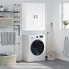 Image de Armoire murale blanc 69,5x34x90 cm bois d ingénierie