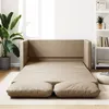 Image de Canape convertible vidaxl 2 places en simili-cuir marron 60 x 174 x 55 cm