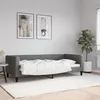 Image de vidaXL Lit de jour gris foncé 90x200 cm tissu 353984