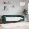 Image de vidaXL Lit de repos vert foncé 90x200 cm velours 354088
