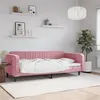 Image de vidaXL Lit de repos rose 90x200 cm velours 354089