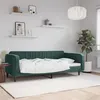 Image de vidaXL Lit de repos vert foncé 100x200 cm velours 354095