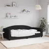 Image de vidaXL Slaapbank 100x200 cm stof zwart354118