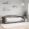 Image de vidaXL Slaapbank 100x200 cm stof taupe354119