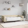 Image de vidaXL Lit de repos crème 90x200 cm tissu 354165