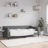 Image de vidaXL Lit de repos gris foncé 90x190 cm tissu 354172