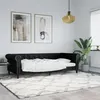 Image de vidaXL Lit de jour noir 80x200 cm similicuir 354222