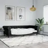 Image de vidaXL Lit de jour noir 100x200 cm similicuir 354230