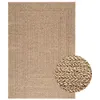 Image de Tapis ZIZUR 140x200 cm aspect de jute intérieur et extérieur