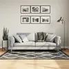 Image de vidaXL Vloerkleed wasbaar anti-slip 120x180 cm zwart en wit136605