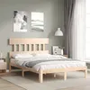 Image de vidaXL Bedframe zonder matras massief grenenhout 140x190 cm3193576