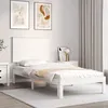 Image de vidaXL Bedframe zonder matras massief grenenhout wit 140x200 cm3193652