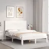 Image de vidaXL Bedframe zonder matras massief grenenhout wit 120x200 cm3193657