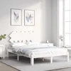 Image de vidaXL Bedframe met hoofdbord massief hout wit3193697