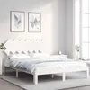 Image de vidaXL Bedframe zonder matras massief grenenhout wit 140x190 cm3193707