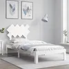 Image de vidaXL Bedframe zonder matras massief grenenhout wit 90x200 cm3193712