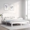 Image de vidaXL Bedframe zonder matras massief grenenhout wit 160x200 cm3193737