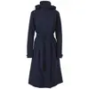 Image de Agu, Femmes, Manteaux, Trench Coat Long Urban Outdoor - Dames regenjas - Blauw - Maat L, Bleu