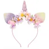 Image de Serre tete Licorne lilas paillettes