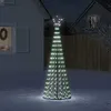 Image de vidaXL Sapin de Noël à LED 275 LED blanc froid 180 cm, décoration de Noël, lumière LED, lumière de Noël extérieure, cône de 358065