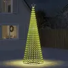 Image de vidaXL Sapin de Noël à LED 688 LED blanc chaud 300 cm, décoration de Noël, lumière LED, lumière de Noël extérieure, cône de 358068