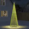 Image de Vidaxl Sapin de Noël Conique Lumineux, 688 LED Blanc Chaud, 300 cm