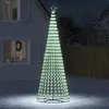 Image de vidaXL Sapin de Noël à LED 688 LED blanc froid 300 cm, décoration de Noël, lumière LED, lumière de Noël extérieure, cône de 358069