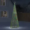 Image de vidaXL Sapin de Noël à LED 688 LED colorées 300 cm, décoration de Noël, lumière LED, lumière de Noël extérieure, cône de 358071
