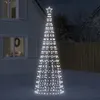 Image de vidaXL Sapin de Noël à LED avec pointes 570 LED blanc froid 300 cm, décoration de Noël, lumière LED, lumière de Noël 358105