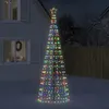 Image de vidaXL Sapin de Noël à LED avec pointes 570 LED colorées 300 cm, décoration de Noël, lumière LED, lumière de Noël 358106