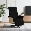 Image de vidaXL Fauteuil réglable avec repose-pieds tissunoir