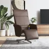 Image de vidaXL Massagestoel verstelbaar met voetensteun kunstleer bruin356650