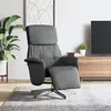 Image de Fauteuil inclinable avec repose pieds gris foncé tissu