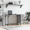 Image de vidaXL Bureau d'ordinateur sonoma gris 131x48x75 cm bois d’ingénierie