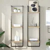 Image de vidaXL Étagère Murale à 3 Niveaux, Étagère Suspendue avec Rangement, Étagère de Présentation Flottante Salon, Moderne, Chêne Sonoma Bois d'Ingénierie