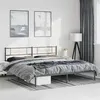 Image de vidaXL Bedframe met hoofdbord metaal zwart 183x213 cm355272