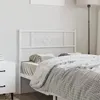 Image de vidaXL Tête de lit métal blanc 100 cm 355346