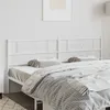 Image de vidaXL Hoofdbord 200 cm metaal wit355354